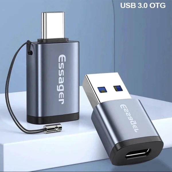 Adaptateur OTG Essager – USB-C vers USB 3.0 Haute Vitesse - Image 3