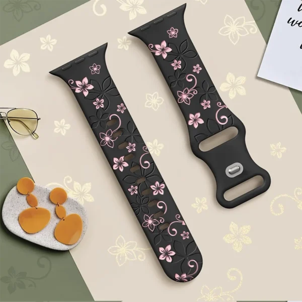 Bracelet Diora – Motif Gravé pour Apple Watch - Image 2