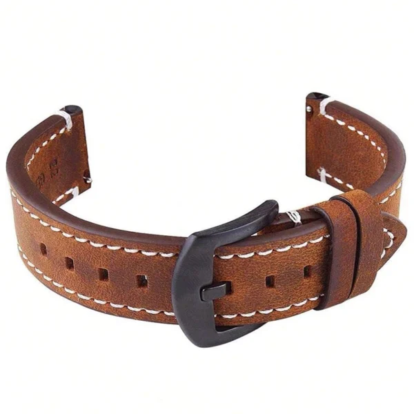 Bracelet Cuiran – Cuir Maron Véritable Haut de Gamme - Image 3