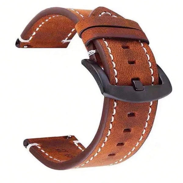 Bracelet Cuiran – Cuir Maron Véritable Haut de Gamme