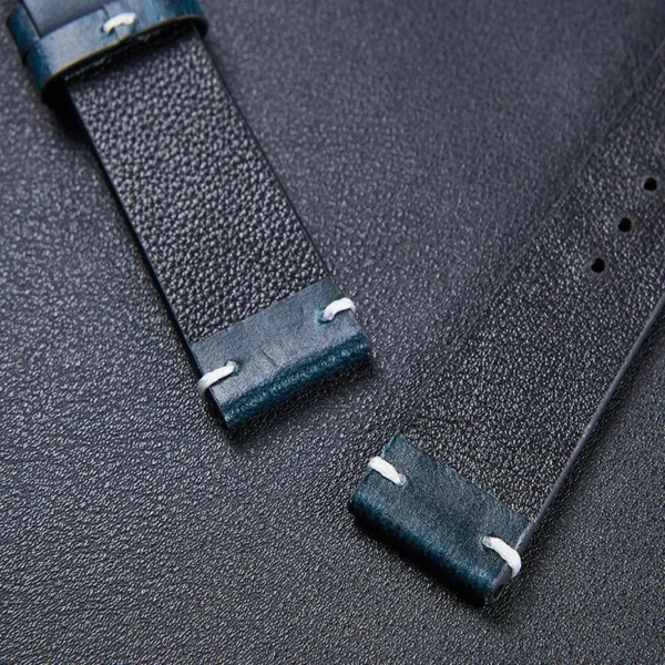 Bracelet Sutura en cuir véritable pour montre classique ou connectée – compatible Huawei, Samsung, Amazfit et autres