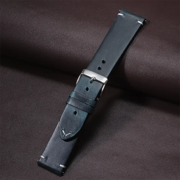 Bracelet Sutura en cuir véritable pour montre classique ou connectée – compatible Huawei, Samsung, Amazfit et autres